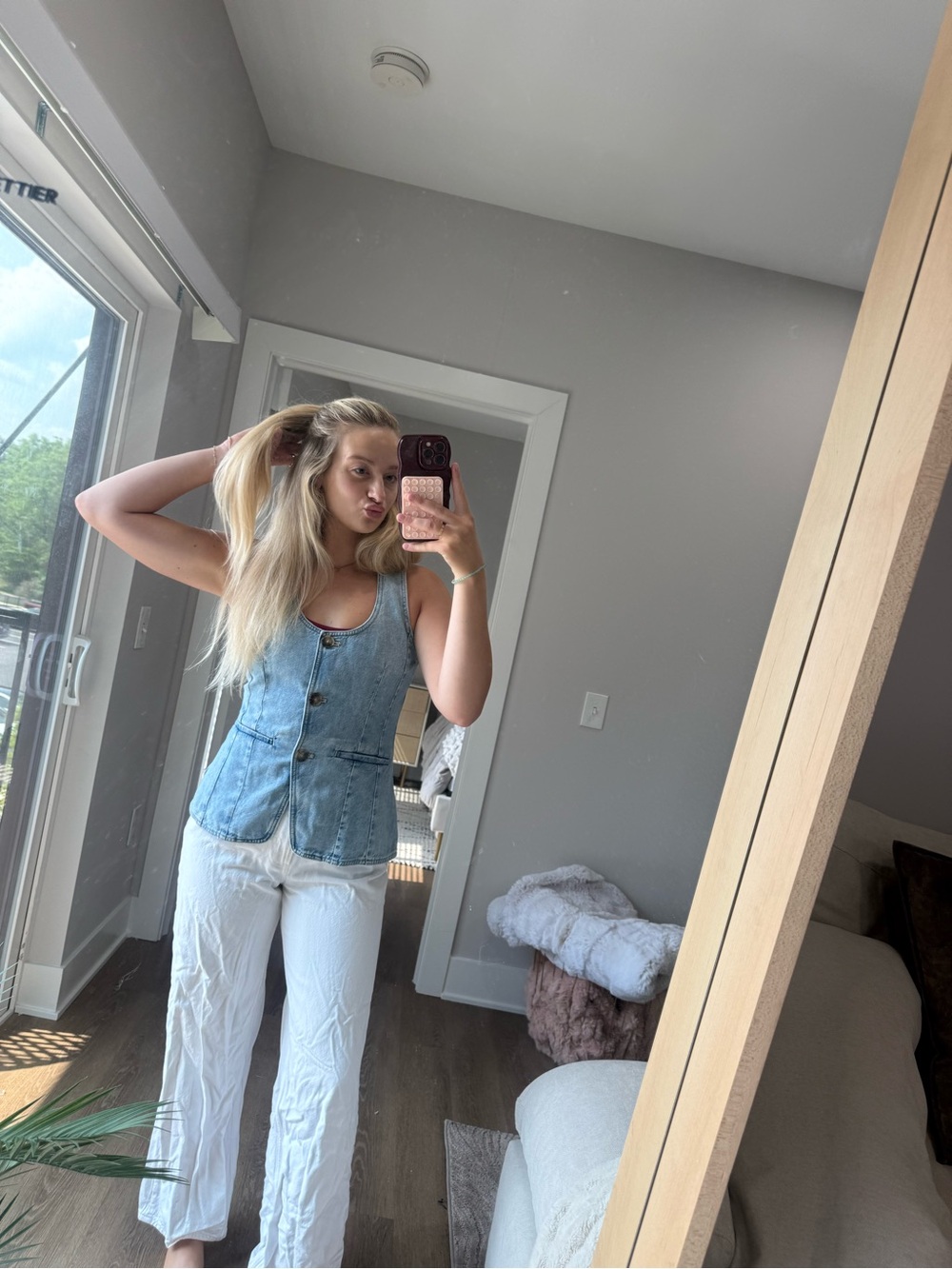 MADEWELL denim vest top 4 NWT - Picture 6 of 14